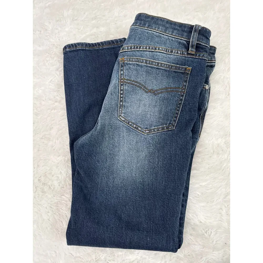 Free People W27 Mid Rise Skinny Jeans Medium Wash Stretch Denim